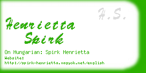 henrietta spirk business card